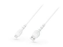   USB - micro USB adat- és töltőkábel 1 m-es vezetékkel - Devia Kintone Cable V2 Series for Micro USB - 5V/2.1A - white - ECO csomagolás