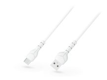   Devia USB - USB Type-C adat- és töltőkábel 1 m-es vezetékkel - Devia Kintone    Cable V2 Series for Type-C - 5V/2.1A - fehér - ECO csomagolás