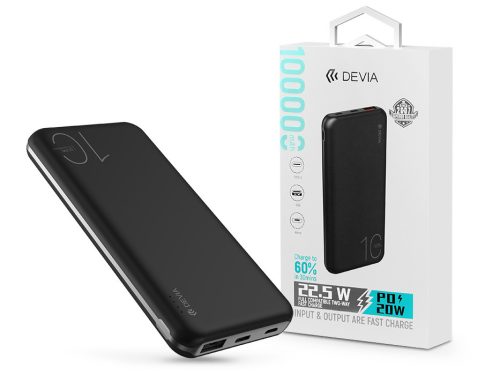 Devia Smart Series USB/Type-C/microUSB/PD powerbank - 10.000 mAh - fehér