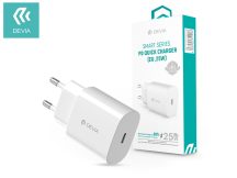   Devia hálózati töltő adapter Type-C bemenettel - 25W - Devia Smart Series PD3.0 Quick Charger - fehér