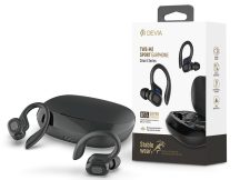  Devia TWS Bluetooth sztereó headset v5.0 + töltőtok - Devia TWS-M2 Sport Series True Wireless Earphones with Charging Case - fekete