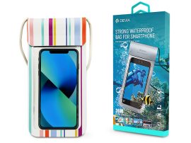 Devia univerzális vízálló védőtok max. 3.8-5.8 méretű készülékekhez - Devia    Strong Waterproof Bag For Smartphone - colorful stripe"