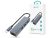 Devia Leopard Series 5 in 1 USB Type-C USB 3.1/RJ45/3xUSB elosztó/adapter - szürke