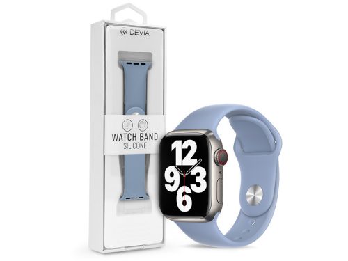 Devia Deluxe Series Sport Apple Watch szilikon sport szíj - 42/44/45/49mm - kék