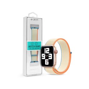   Devia Deluxe Series Sport3 Apple Watch szövet sport szíj - 38/40/41mm - krémfehér