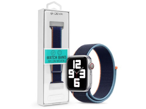 Devia Deluxe Series Sport3 Apple Watch szövet sport szíj - 42/44/45/49mm - sötétkék