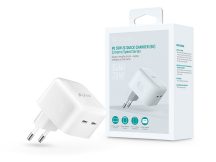   Devia GaN hálózati töltő adapter 2xType-C bemenettel - 35W - Devia Extreme SpeedSeries PD 35W 2C Quick Charger - fehér