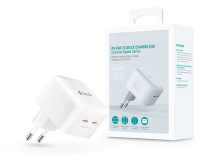   Devia GaN hálózati töltő adapter 2xType-C bemenettel - 45W - Devia Extreme SpeedSeries PD 45W 2C Quick Charger - fehér