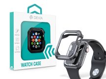   Apple Watch ütésálló védőtok - Devia Sport Series Shockproof Case For iWatch  - 45 mm - fekete/átlátszó