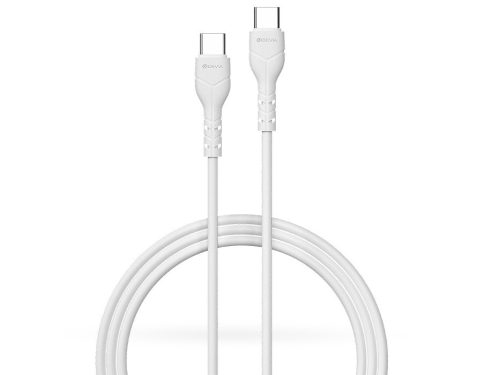 Devia Kintone Series 15W Type-C/Type-C adat- és töltőkábel 1m - fehér - ECO