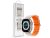 Devia Deluxe Series Sport6 Apple Watch szilikon sport szíj - 42/44/45/49mm - starlight/orange