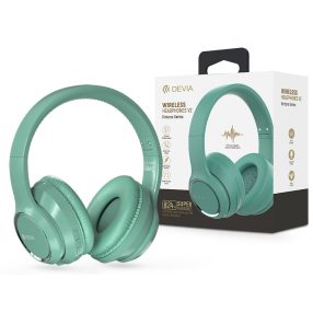   Devia Kintone Series V2 Bluetooth sztereó fejhallgató beépített mikrofonnal - zöld