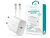 Devia Smart Series 20W PD hálózati gyorstöltő adapter V2 + Type-C/Lightning kábel - fehér