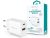Devia Smart Series 20W PD+QC hálózati gyorstöltő adapter V2 Type-C/USB - fehér