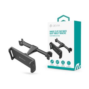   Devia telefon/tablet autós tartó fejtámlára - 5 - 12 méret - fekete"