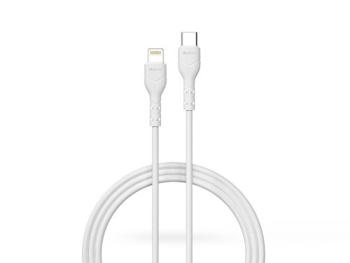 Devia Kintone Series 27W PD Type-C/Lightning adat- és töltőkábel 1m - fehér - ECO
