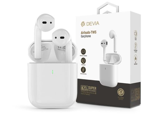 Devia Airbuds Bluetooth sztereó headset - fehér