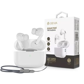 Devia Airbuds Pods2 Bluetooth sztereó headset - fehér