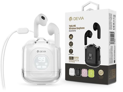 Devia TWS-M6 Bluetooth sztereó heaset - fehér