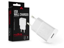   Maxlife USB hálózati töltő adapter - Maxlife MXTC-01 USB Wall Charger - 5V/1A - fehér