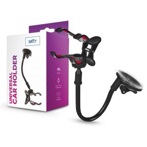   Setty 13485 autós tartó műszerfalra/szélvédőre - fekete