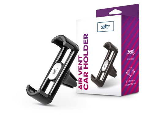 Setty 33412 autós tartó szellőzőrácsba - fekete