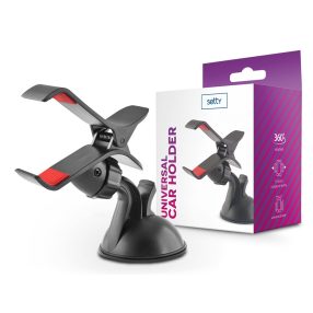   Setty 15611 autós tartó műszerfalra/szélvédőre - fekete