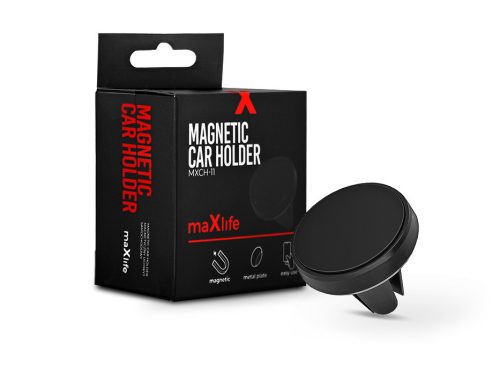 Maxlife MXCH-11 mágneses autós tartó szellőzőrácsba - fekete