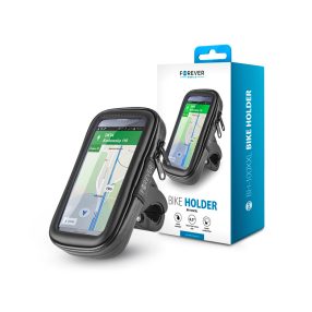   Forever BH-100XXL por- és cseppálló telefontartó kerékpárra - max. 6,5 méret - fekete"