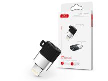   XO micro USB - Lightning adapter - XO NB149B Micro to Lightning Adapter - 2.4A - fekete/ezüst