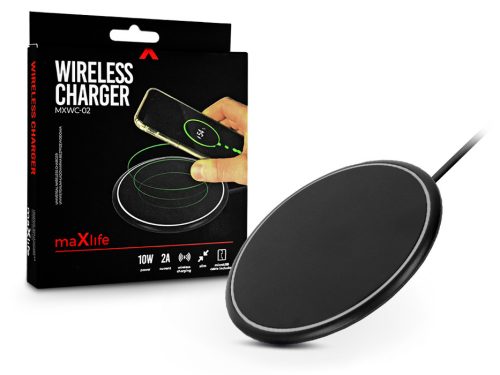 Maxlife MXWC-02 10 W Qi univerzális vezeték nélküli töltő - fekete