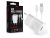 Maxlife MXTC-01 10W hálózati töltő adapter + USB/microUSB kábel 1m - fehér