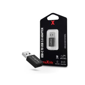 Maxlife 3.0 Type-C - USB adapter - 5A - fekete
