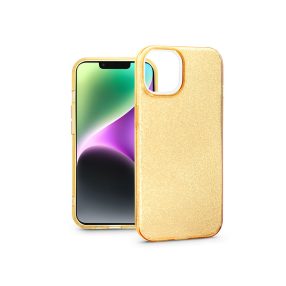 Haffner Glitter szilikon tok - Apple iPhone 14 - arany