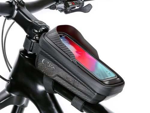 Tech-Protect V2 Bike Mount M Size por- és cseppálló telefontartó táska kerékpárra - fekete