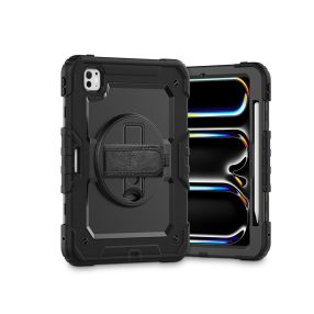   Tech-Protect Solid 360 ütésálló tok Apple iPad Pro 11 (2024) kijelzővédővel - fekete - ECO
