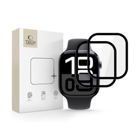   Tech-Protect Glass Flex+ hibrid üvegfólia - Apple Watch 10 (46mm) - 2 db/cs - fekete