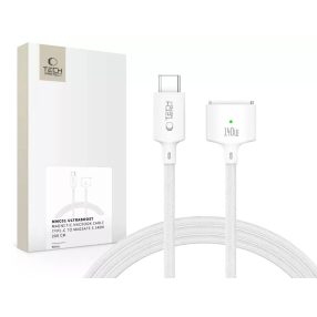   Tech-Protect Ultraboost MMC01 140W Magsafe 3 - Type-C mágneses Macbook töltőkábel 2m - fehér
