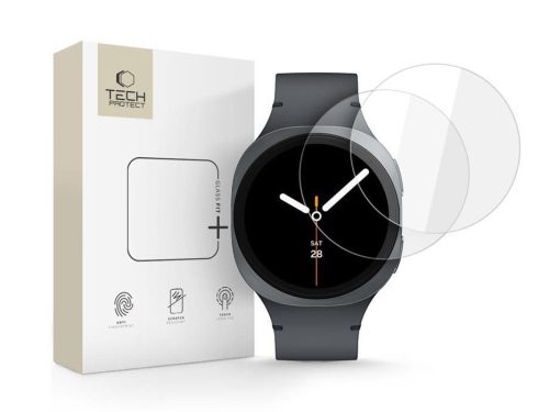 Tech-Protect Glass Fit+ üvegfólia - Samsung Galaxy Watch 8 (44mm) - 2 db/cs - átlátszó