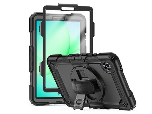 Tech-Protect Solid ütésálló tok Galaxy Tab A9/A11 8,7 kijelzővédővel - fekete - ECO"