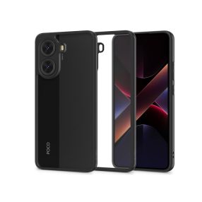   Tech-Protect Magmat szilikon tok - Xiaomi Poco X7 Pro 5G - fekete/átlátszó