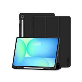   Tech-Protect tablet tok (Smart Case Pen) - Samsung X620/X626B Galaxy Tab S10 FE+ 13.1 - fekete - ECO