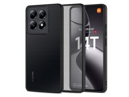 Tech-Protect Magmat szilikon tok - Xiaomi 14T - fekete/átlátszó