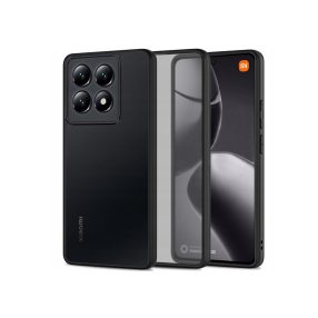   Tech-Protect Magmat szilikon tok - Xiaomi 14T Pro - fekete/átlátszó