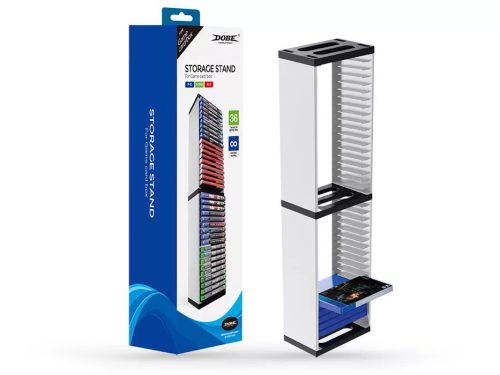 DOBE TP5-0519 Playstation 5/Xbox One/Nintendo Switch 36 db-os játék tartó állvány