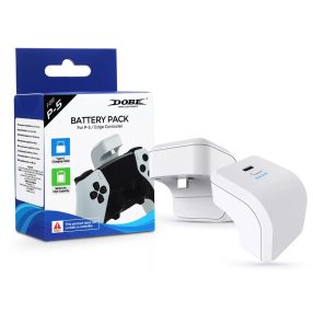   DOBE TP5-3503 Playstation 5 DualSense/DualSense Edge 1600 mAh fehér akkumulátor csomag