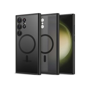   Tech-Protect Magmat Magsafe szilikon tok - Samsung SM-S928 Galaxy S24 Ultra - matt fekete