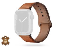   Apple Watch valódi bőrből készült óraszíj - Tech-Protect Leatherfit - 38/40/41  mm - barna