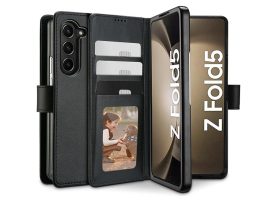 Tech-Protect Wallet flipes bőrtok hátlap - Samsung SM-F946 Galaxy Z Fold 5 - fekete