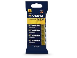 VARTA Longlife Alkaline AAA ceruza elem - 8 db/csomag